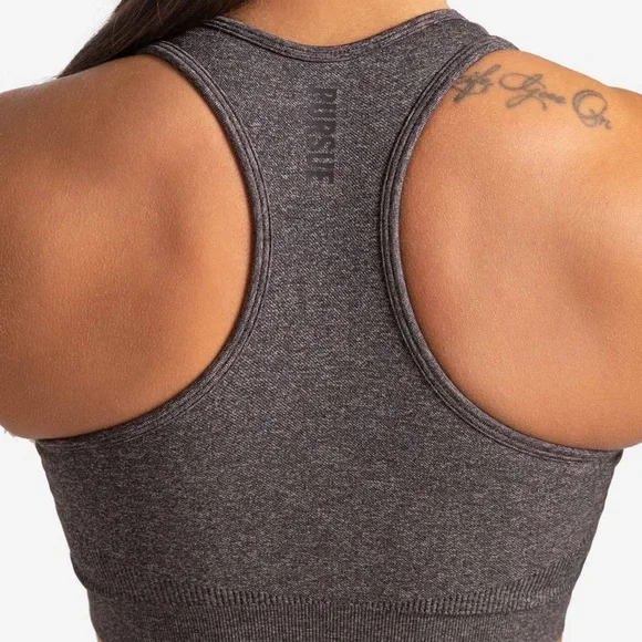 LAST CHANCE | Pursue Fitness Core Seamless Sports Bra in Brown Marl - Picture 6 of 7